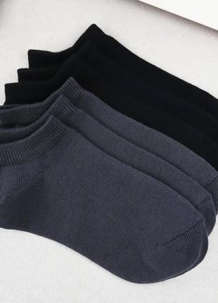 Набір шкарпеток жіночих 12 пар коротких "black&dark; grеy" зі ...6 фото