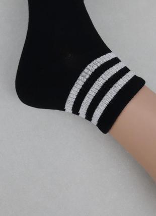 Шкарпетки жіночі 10 пар спортивні "black" з гумкою бавовняні р...5 фото