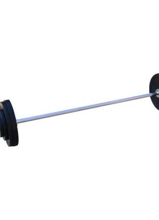 Штанга гумова rn-sport 50 кг з олімпійським грифом (rn_ob050)