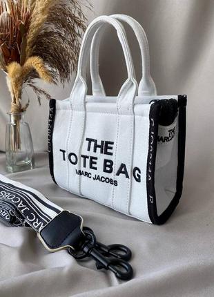 Женская сумочка tote bag mini white8 фото