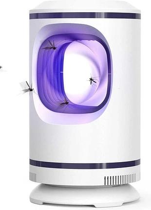 Електрична лампа для знищення комарів, usb-зарядка. колір білий