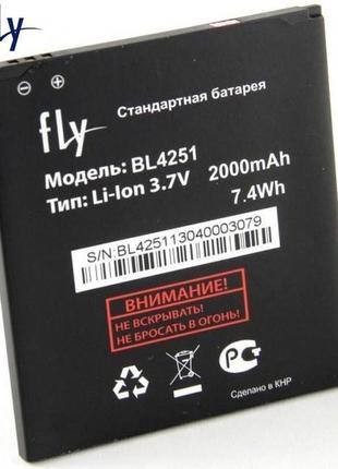 Батарея (акумулятор, акб) bl4251 для fly iq450 quattro, 2000 m...