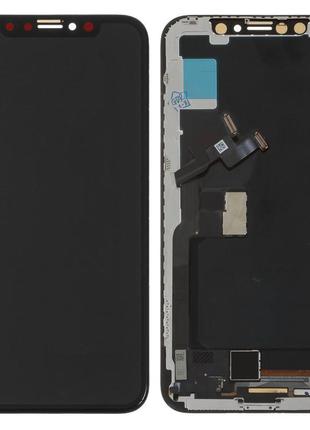 Дисплей для iphone x, модуль (екран, сенсор), чорний (tianma tft)