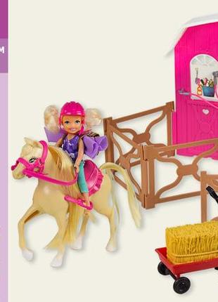 Лялька маленька k899-55 "наїзниця", шолом, кінь, манеж, візок з сіном, кор.50,5*10*33см k899-55  ish
