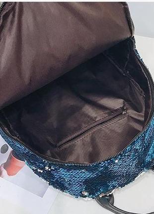 Блискучий красивий жіночий рюкзак штучна шкіра сумка-рюкзак жі...7 фото