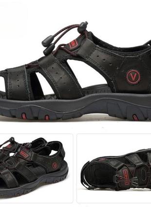 Чоловічі літні спортивні сандалі 46 чорні модні легкі туфлі на...4 фото