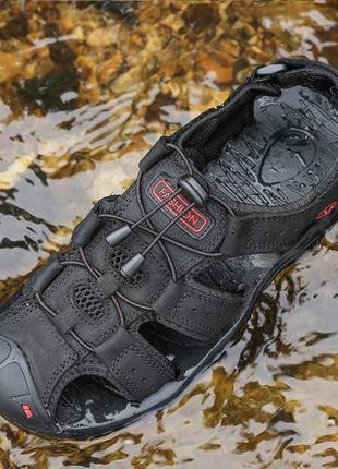 Чоловічі літні спортивні сандалі 46 чорні модні легкі туфлі на...7 фото
