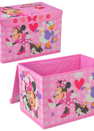 Корзина-сундук для игрушек d-3523  minnie mouse, в пакете 38*25*25см d-3523  ish