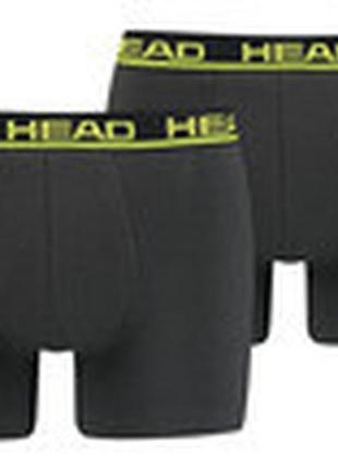 Труси-боксери head basic boxer 2p графітовий, жовтий чол xl