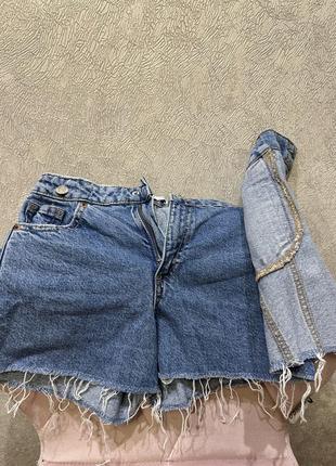 Джинсовая юбка-шорты на девочку2 фото