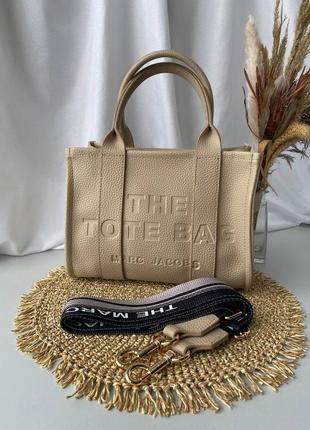 Жіноча сумка  tote bag mini beige