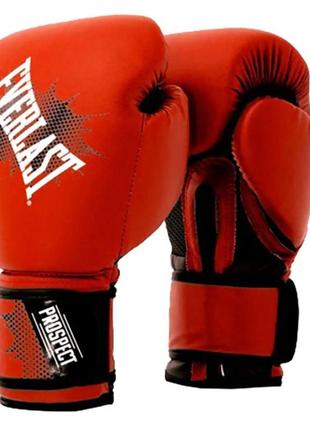 Боксерські рукавиці everlast prospect gloves червоний, чорний ...