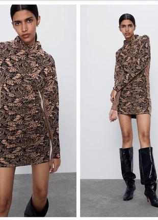 Жакардове плаття zara м/l 3