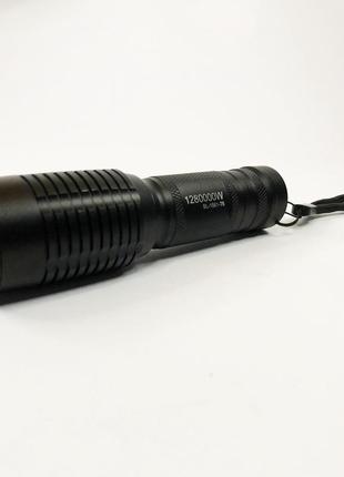 Акумуляторний тактичний ліхтар police bl-1861-t6, ліхтарик тактичний ручний для полювання9 фото