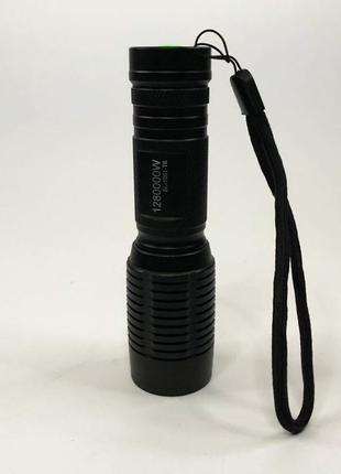 Акумуляторний тактичний ліхтар police bl-1861-t6, ліхтарик тактичний ручний для полювання5 фото