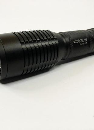 Акумуляторний тактичний ліхтар police bl-1861-t6, ліхтарик тактичний ручний для полювання8 фото