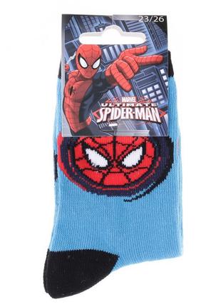 Шкарпетки spider man tete spiderman блакитний, білий діт 23-26...2 фото