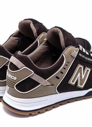 Шкіряні кросівки new balance brown8 фото