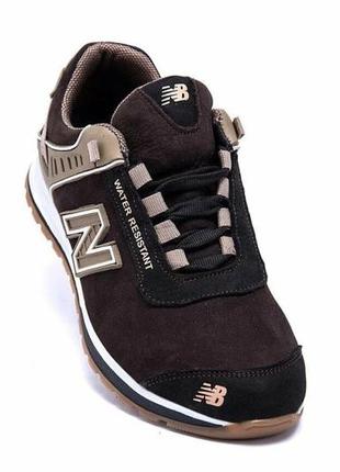 Шкіряні кросівки new balance brown4 фото