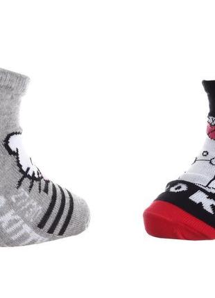 Шкарпетки hello kitty socks 2p сірий, чорний діт 27-30, арт.37...