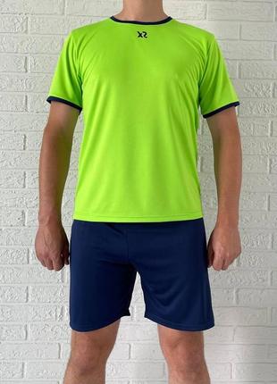 Футбольна форма x2 start (футболка+шорти), розмір xl (салатови...4 фото