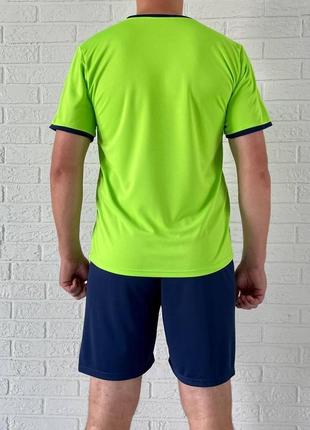 Футбольна форма x2 start (футболка+шорти), розмір xl (салатови...5 фото