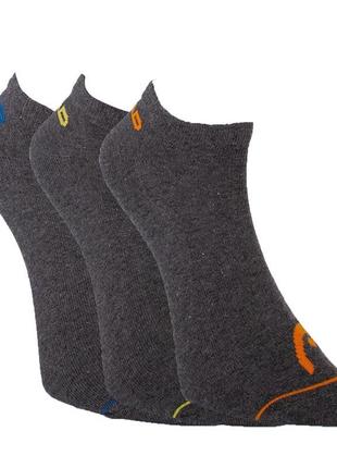 Шкарпетки head sneaker 3ppk unisex темно-сірий уні 35-38