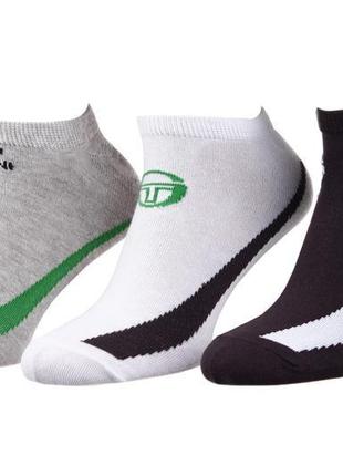 Шкарпетки sergio tacchini 3-pack білий, сірий, антрацит уні 39...