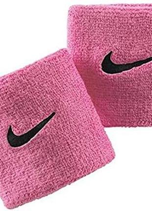 Напульсник nike swoosh wristbands 2 pk рожевий уні osfm