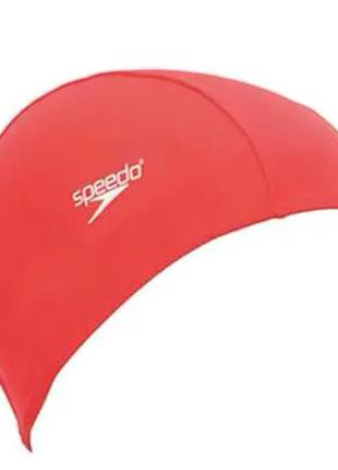 Шапка для плавання speedo polyester cap червоний уні osfm арт ...