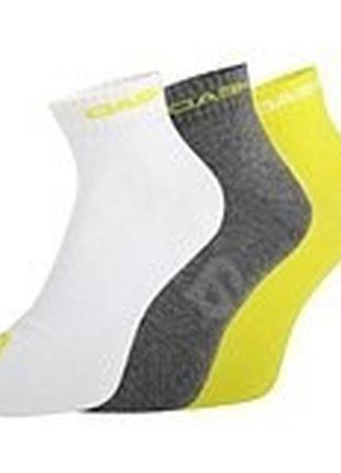 Шкарпетки head quarter 3p unisex жовтий, сірий, білий уні 35-38
