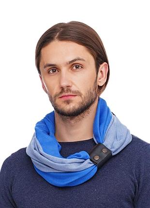 Кашемировый шарф"милан ", шарф снуд, большой мужской шарф5 фото