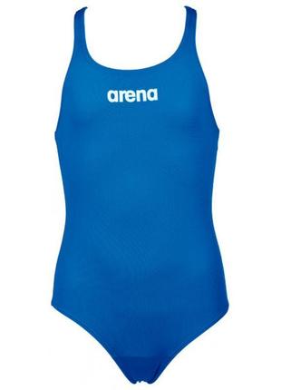 Купальник для дівчат arena solid swim pro jr синій діт 116см