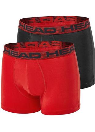 Труси-боксери head men seasonal boxer 2p червоний, чорний чол l