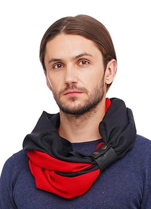 Кашемировый шарф"милан ", шарф снуд, большой мужской шарф4 фото