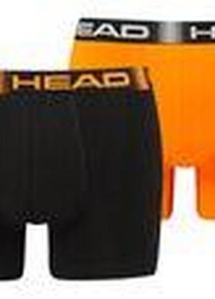 Труси-боксери head basic boxer 2p чорний, помаранчевий чол xl