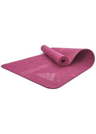 Килимок для йоги adidas camo yoga mat фіолетовий уні 173 х 61 ...