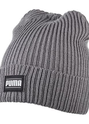 Шапка puma ribbed classic cuff beanie1 фото