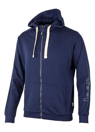 Толстовка jeep hooded sweatshirt full zip sleeve embroidery