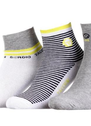 Шкарпетки sergio tacchini 3-pack жовтий, сірий жін 36-41арт131...