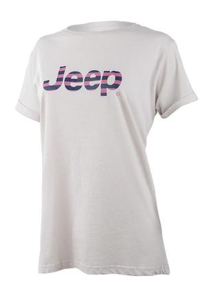 Футболка jeep t-shirt oversize striped print turn