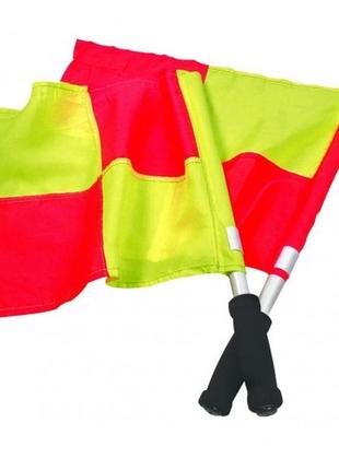 Прапорець арбітра select lineman's flag червоний, жовтий уні osfm