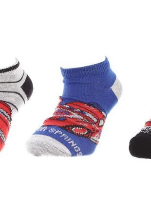 Шкарпетки cars socks 3p чорний, сірий, блакитний діт 35-38 арт...