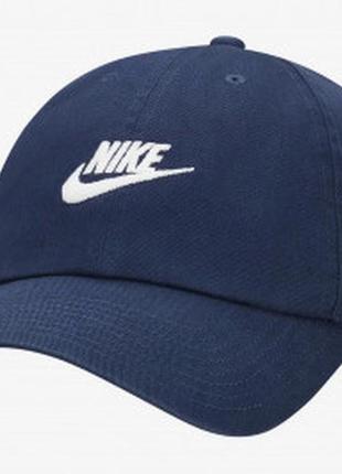 Кепка nike u nsw h86 futura wash cap синій уні osfm