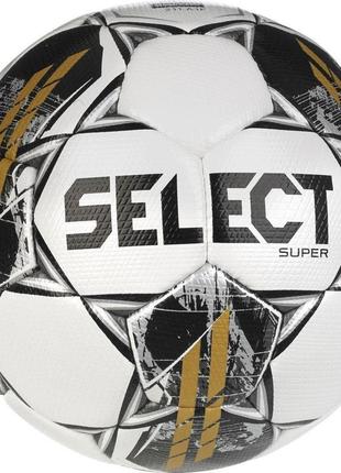 М'яч футбольний select super fifa v23 білий, сірий уні 5