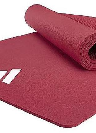 Килимок для йоги adidas yoga mat червоний уні 176 х 61 х 0,8 см