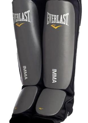 Захист ніг everlast mma sparring shin guards чорний уні l/xl