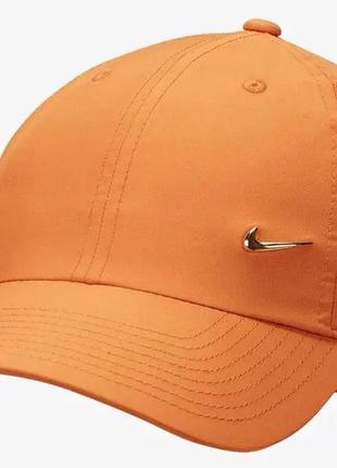 Кепка nike u nsw df h86 metal swoosh cap помаранчевий уні osfm