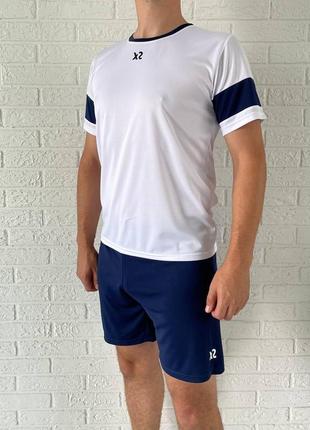 Футбольна форма x2 league ii (футболка+шорти), розмір m (білий...