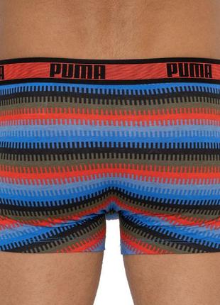 Труси-шорти puma worldhood stripe trunk 2p чорний, червоний, с...3 фото